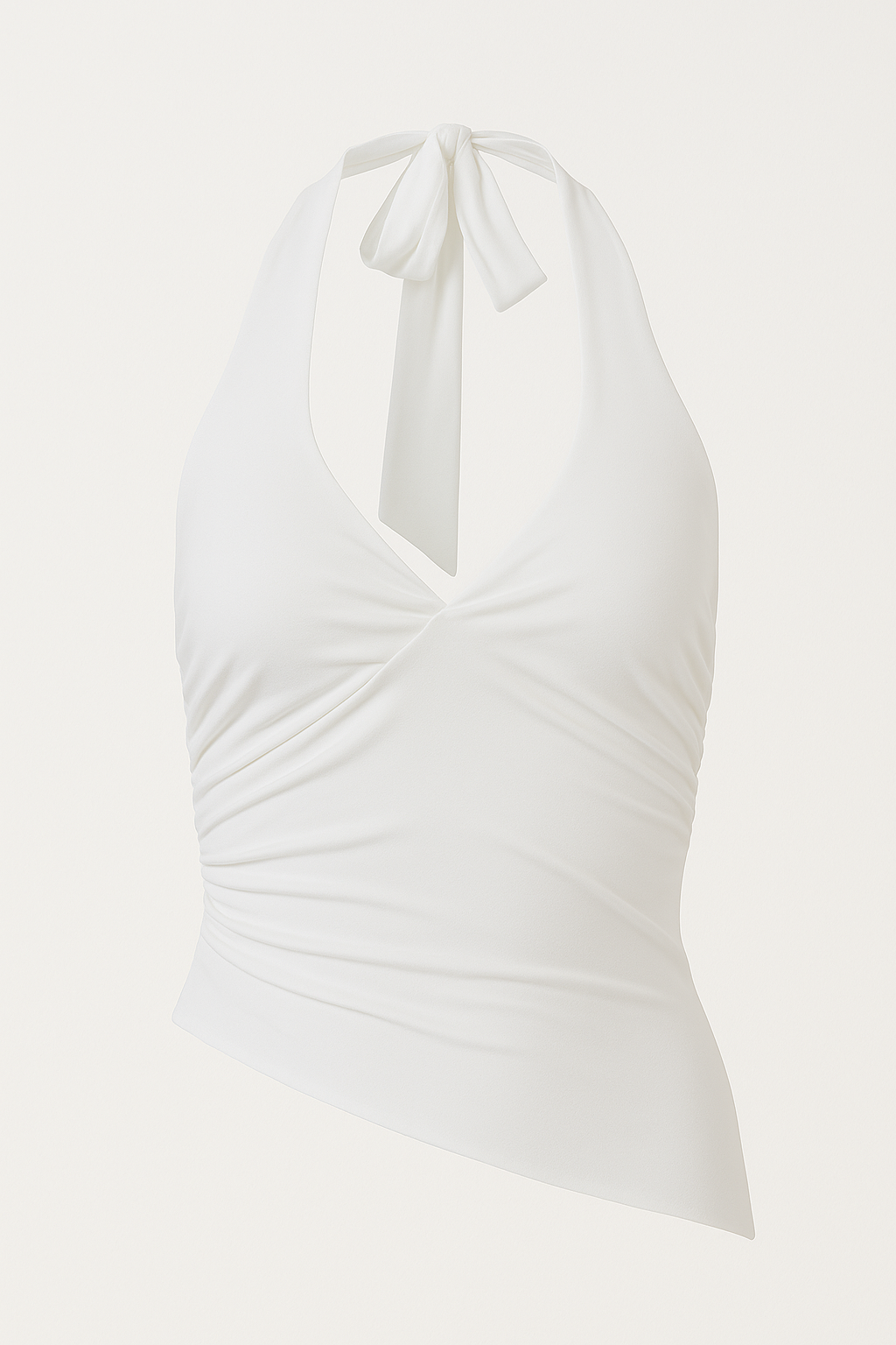 Lola – Elegante Halter Crop Top met V-hals