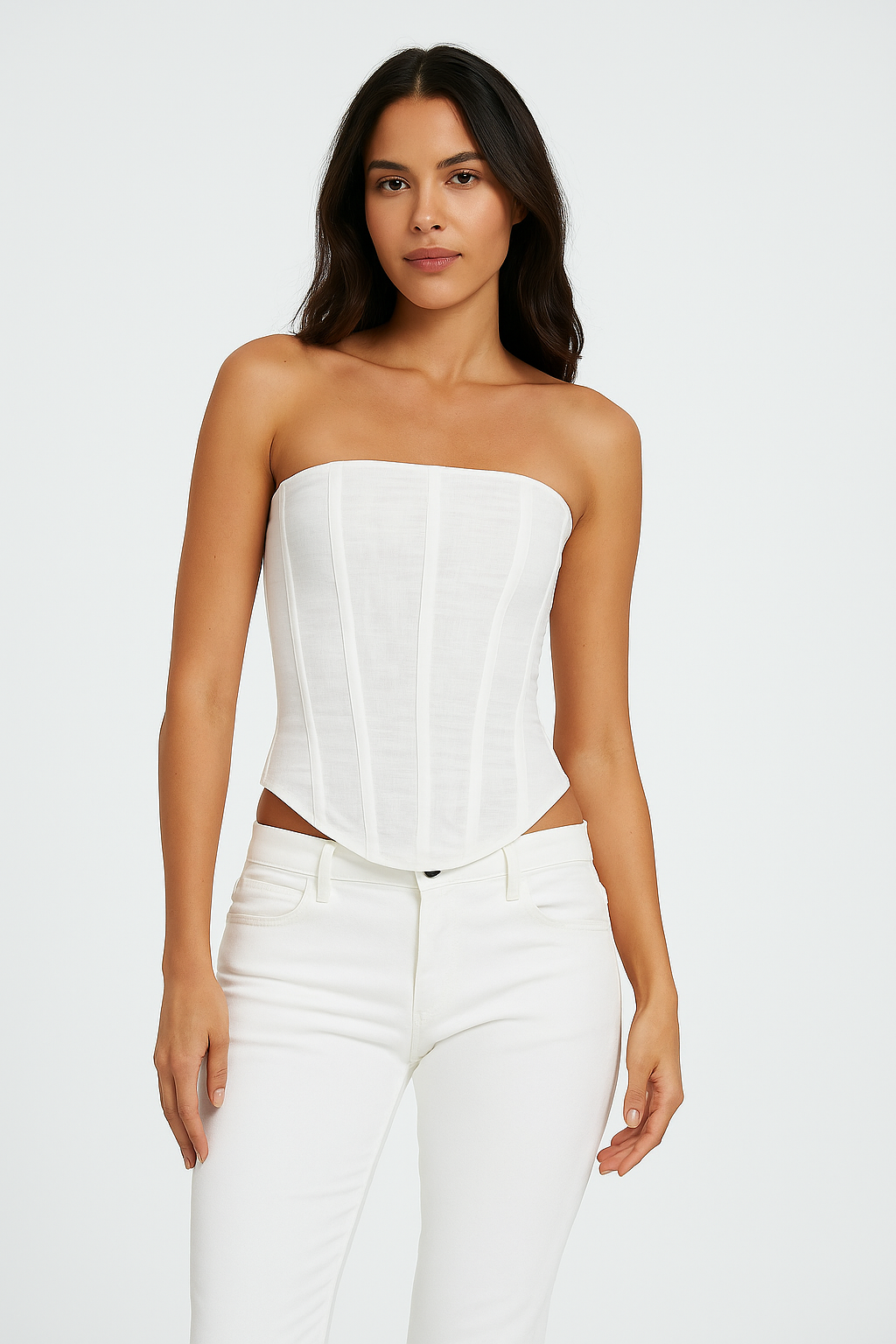 Yara – Sexy Mesh Strapless Zomervest