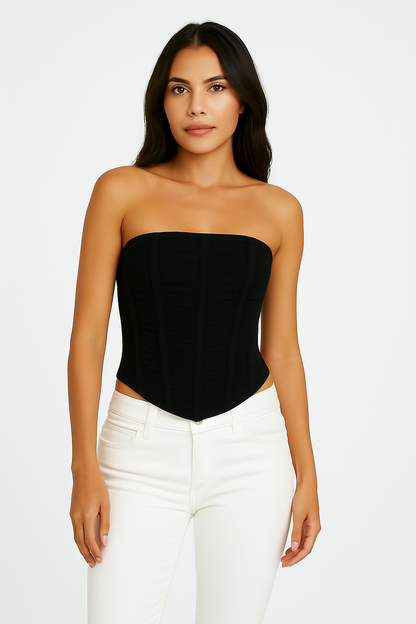Yara – Sexy Mesh Strapless Zomervest
