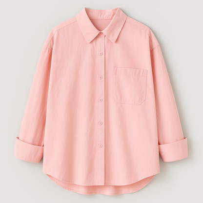 Liva – Oversized vintage blouse met knopen