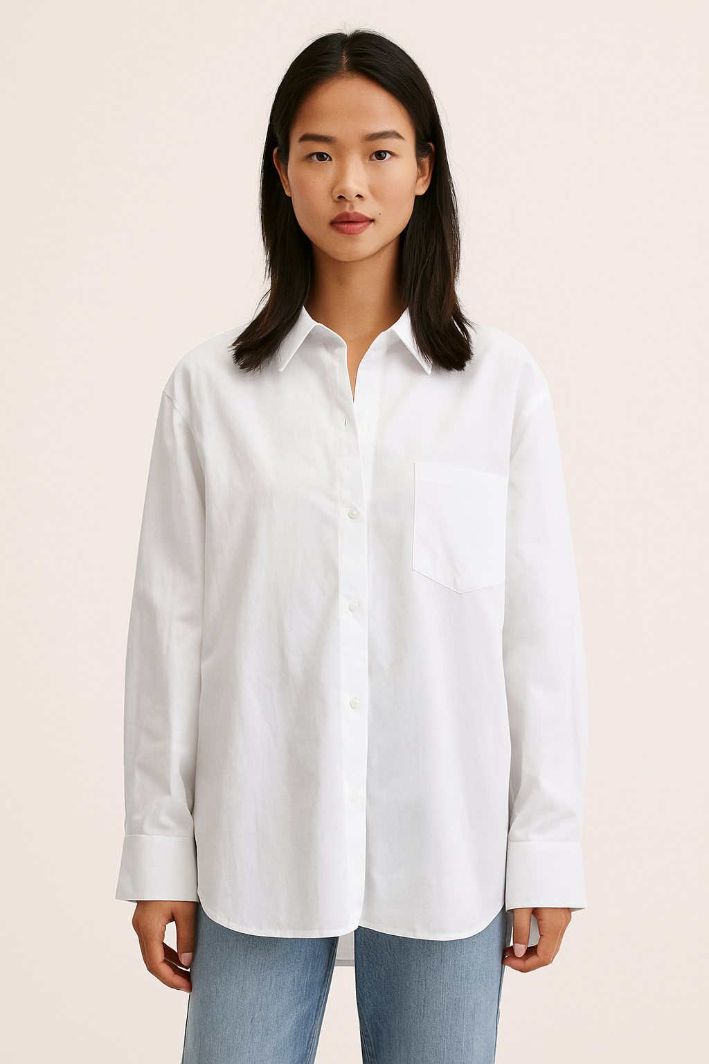 Liva – Oversized vintage blouse met knopen