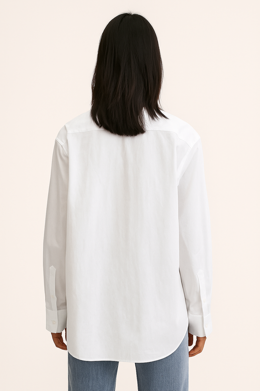 Liva – Oversized vintage blouse met knopen