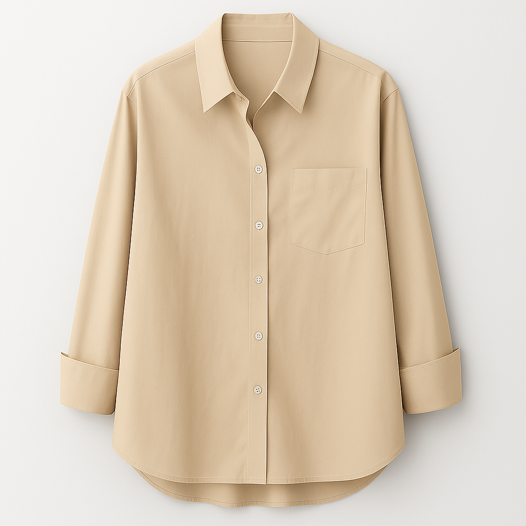 Liva – Oversized vintage blouse met knopen