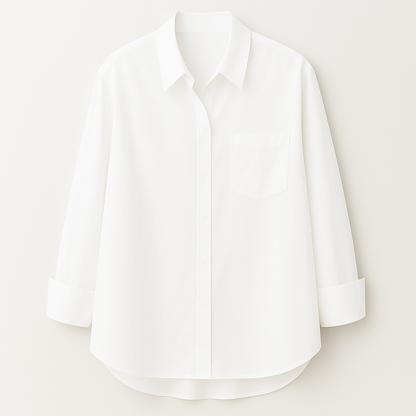 Liva – Oversized vintage blouse met knopen