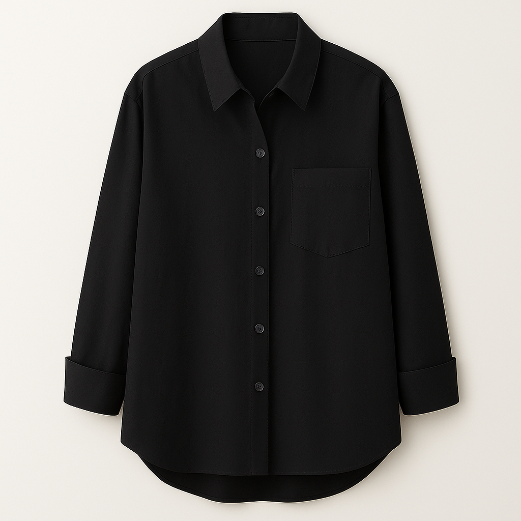 Liva – Oversized vintage blouse met knopen