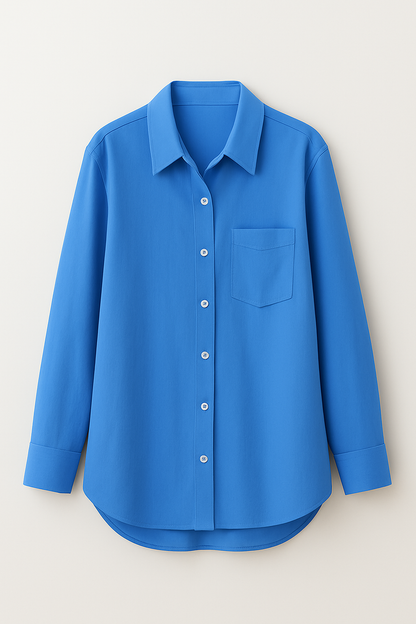 Liva – Oversized vintage blouse met knopen