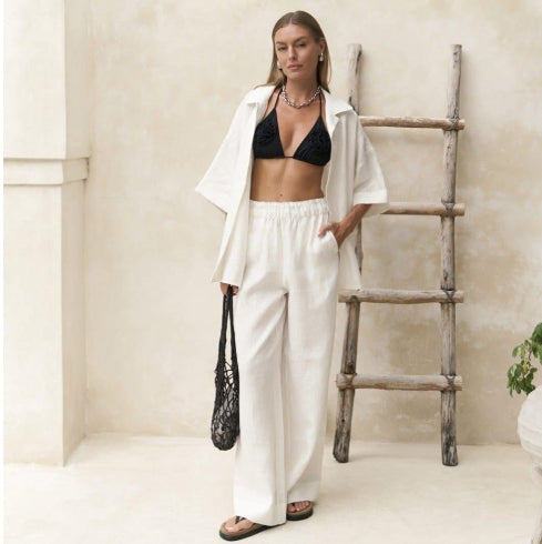 Noa – Comfortabele katoenen zomer set met korte mouwen